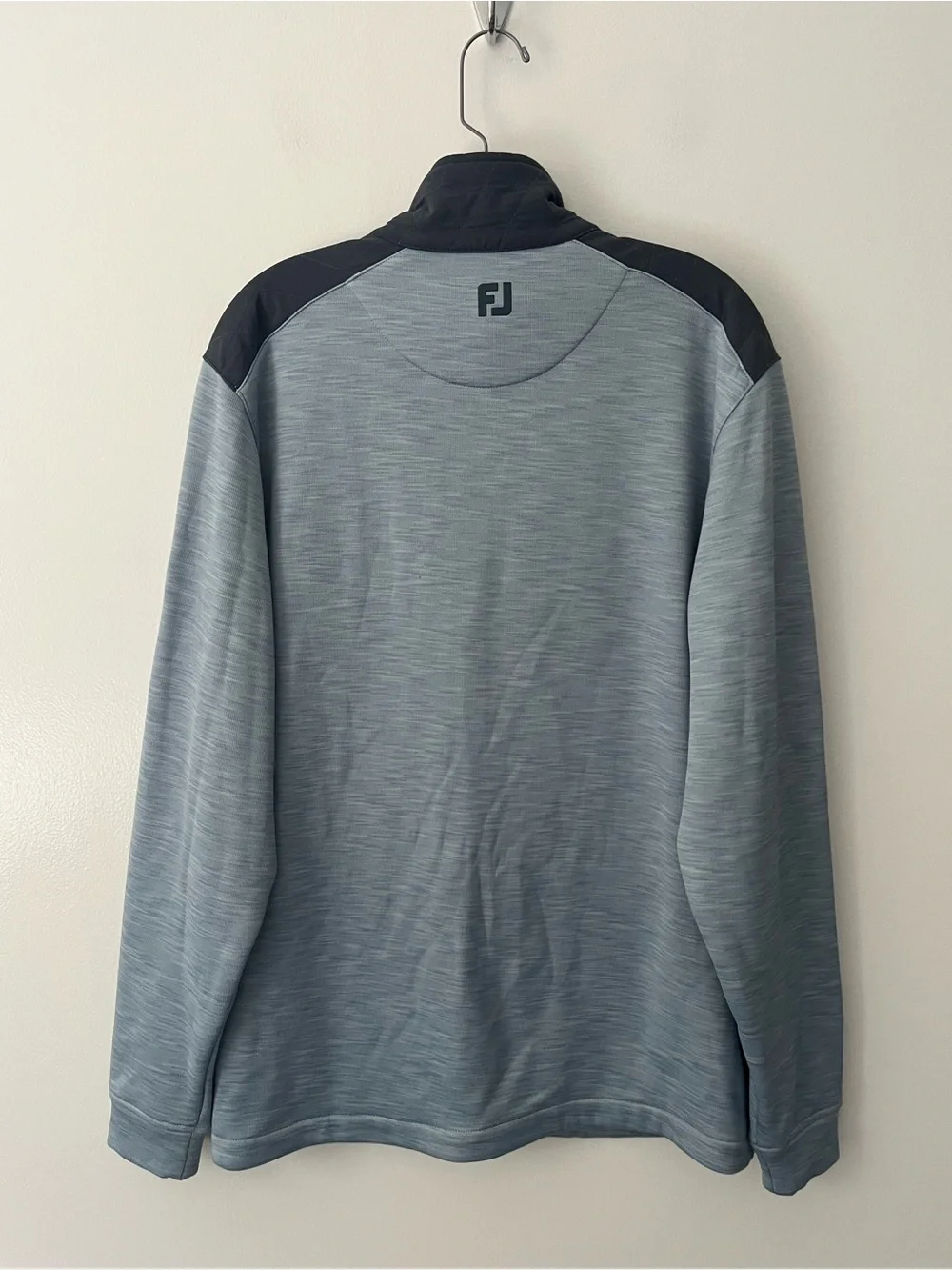 Footjoy Thermoseries Hybrid Mid Layer Golf Full Zip Jacket Gray Blue Large